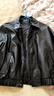 GXG男裝2024年翻領(lǐng)皮衣夾克PU外套黑色165/S 曬單實(shí)拍圖