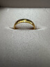 六福珠寶足金光耀黃金戒指情侶結(jié)婚婚嫁對(duì)戒款單只開口戒 計(jì)價(jià)B01TBGR0016 3.92克(含工費(fèi)130元) 女款 曬單實(shí)拍圖