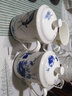 泥之戀 景德鎮陶瓷器茶杯帶蓋陶瓷大水杯45%以上骨粉骨瓷會(huì )議杯辦公杯子 荷塘情趣 一個(gè) 曬單實(shí)拍圖