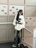 DXOT2025新款毛衣女可愛(ài)小個(gè)子秋冬加厚感寬松慵懶風(fēng)軟糯奶fufu針織衫 白色 M 建議95-105斤 曬單實(shí)拍圖