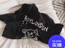 BOY LONDON【范丞丞同款】夏季短袖男女同款金色涂鸦小熊印花潮酷T恤N01909 黑色 L/此款偏大，建议拍小一码 晒单实拍图