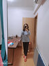 貓人（MiiOW）睡衣女春秋款純棉長(zhǎng)袖韓版秋冬夏季學(xué)生家居服可愛(ài)2025年新款套裝 長(zhǎng)袖長(zhǎng)褲條紋水手 L 女：(建議體重95-110斤) 曬單實(shí)拍圖
