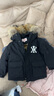 鴨鴨男女童中長(cháng)款貉子毛毛領(lǐng)兒童羽絨服新款中大童冬裝 黑色 120 曬單實(shí)拍圖