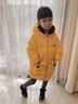 巴拉樂(lè )貝兒童羽絨服女中長(cháng)款2025新款加厚2冬季3女童冬裝4外套嬰兒寶寶1歲 黃色 110 曬單實(shí)拍圖
