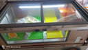 安淇爾（Anqier）臺式海鮮柜 臺面冷藏冰粉展示柜臥式燒烤店保鮮冰柜小型擺攤三輪車(chē)可移動(dòng)冰箱 1.2米金雙門(mén)133L階梯式-TCD-120A 電瓶供電可用（電瓶需自配） 曬單實(shí)拍圖