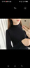 盛賽熙2023春秋新款半高領(lǐng)毛衣女春打底衫女長(cháng)袖毛線(xiàn)上衣修身學(xué)生針織衫 黑色 均碼【80-145斤】 曬單實(shí)拍圖