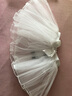艾舞戈兒童舞蹈服女童跳舞半身紗裙幼兒芭蕾舞蓬蓬紗網(wǎng)紗公主短裙 白色（升級4層微硬紗） S 曬單實(shí)拍圖