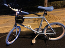SANGPU爆改死飛自行車20寸動(dòng)作把翹頭倒剎雙碟剎實(shí)心胎成人男女士青少年 基礎(chǔ)版-灰黑色【機(jī)械雙碟剎】 曬單實(shí)拍圖