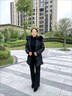 芬伶新款冬季中老年60-80歲羽絨棉服媽媽裝中長(cháng)款棉衣棉襖女士外套 黑色 XL 建議90-105斤 曬單實(shí)拍圖