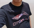 李寧（LI-NING）短袖T恤男夏季圓領(lǐng)套頭輕簡(jiǎn)派寬松半袖跑步健身運動(dòng)休閑服 黑色 XL/180 (150-165斤) 曬單實(shí)拍圖