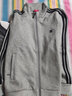 度特朗（duteLanG）中老年情侶運動(dòng)套裝春秋男女新款時(shí)尚休閑三件套中年爸爸媽媽秋裝 淺灰色 女款XXL【112-128斤】 曬單實(shí)拍圖