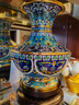 伯莎丹頓景泰藍花瓶銅藝術(shù)擺件蓋碗尊銅胎掐絲琺瑯家居裝飾品收藏禮品禮物 華瑞綿長(cháng)藍色 41cm 曬單實(shí)拍圖