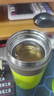 miGo 真空保溫杯泡茶杯男女辦公室桌面杯304不銹鋼商務(wù)杯帶茶濾把手 新草綠 350ml 曬單實(shí)拍圖