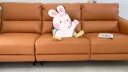 顾家家居（KUKA ）科技布沙发 双层扶手靠背意式小户型客厅3016＆2175 治愈橙（2175）三人位 实拍图