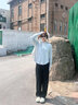 波司登（BOSIDENG）楊紫同款國標時(shí)尚防曬衣女短款冰絲防紫外線(xiàn)顯高旅行穿搭出片外套 冷月灰8063 M 165/88A 曬單實(shí)拍圖