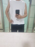 糜鷹背心男純棉夏季運動(dòng)背心男士無(wú)袖坎肩籃球健身速干背心短褲套裝男 白色（背心）+白色（短褲） 2XL （建議135斤-160斤） 曬單實(shí)拍圖