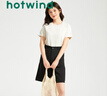 熱風(fēng)（Hotwind）【商場(chǎng)同款】短袖t恤女春季新款女士純色基礎親膚柔軟上衣打底衫 04白色 S 曬單實(shí)拍圖