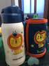 杯具熊復古兒童保溫杯一杯多蓋大容量帶吸管保溫杯316不銹鋼小學(xué)生水杯 一杯2蓋3D復古獅子王 600ml 曬單實(shí)拍圖