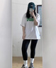 菇娘家秋冬保暖打底褲新款大碼高腰收腹提臀單褲子秋褲 【薄絨款】連腳 1條 M （適合130~200斤） 曬單實拍圖