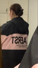 WASSUP JOYZON品牌運(yùn)動(dòng)服套裝女寬松大碼春秋新款時(shí)尚學(xué)生加絨休閑兩件套跑步服 粉黑色（春秋款兩件套） XL（建議135-150斤） 曬單實(shí)拍圖