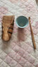 象運(yùn)福 禪意竹根茶荷竹制茶則茶道醒茶竹子配件功夫茶具天然竹手工制作 竹根茶荷兩件套 曬單實(shí)拍圖