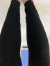 浪莎2条打底裤女外穿春夏薄款冰丝光泽裤显瘦弹力紧身九分小脚裤健美裤 黑色+深灰色 L(适合80-125斤) 实拍图
