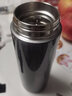 萬(wàn)象保溫杯男女士水杯保溫瓶大容量車載茶杯禮盒裝商務(wù)辦公便攜杯子男 400mlH86L-中國(guó)灰- 曬單實(shí)拍圖
