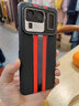 余求漁適用 小米11ultra手機殼mi11 Ultra至尊版保護套秒變保時(shí)捷高檔商務(wù)皮套精孔鏡頭全包防摔手機套 小米11Ultra秒變保時(shí)捷真皮后殼  黑紅色 曬單實(shí)拍圖