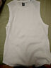 簡(jiǎn)束（JOONSVIP）螺紋背心男寬肩修身緊身運動(dòng)健身純色棉質(zhì)打底無(wú)袖T恤夏季坎肩潮 白色 L （110-130斤左右修身型） 曬單實(shí)拍圖