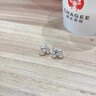 中國黃金（CHINA GOLD）S銀立體小桃心耳釘女耳飾高級感爆老婆生日禮物中秋節禮物送女友 愛(ài)心耳釘2對 曬單實(shí)拍圖