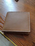 玩累了的孩子·復辟好物 15色手工制作法國羊皮復古簡(jiǎn)約短款錢(qián)包折疊財布 S07號色--土棕色 曬單實(shí)拍圖