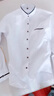 帝創(chuàng)者襯衫男春季青年立領職業(yè)免燙長袖修身商務休閑牛津紡襯衣 灰色 XL 曬單實拍圖