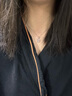 Arsis簡約字母吊墜項鏈女原創(chuàng)設(shè)計S925銀鎖骨鏈七夕情人節(jié)禮物送女友 字母吊墜項鏈(D) 曬單實拍圖