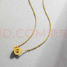 周六福（ZLF）七夕禮物  黃金項(xiàng)鏈女款圓環(huán)雙扣鏈墜時(shí)尚百搭足金套鏈 計(jì)價(jià) 40+5cm尾鏈 - 4.3g 曬單實(shí)拍圖