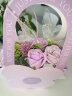 初朵紫康乃馨花篮永生香皂玫瑰花520情人节礼物生日实用高级送女朋友 实拍图