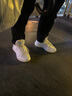 夾丸貓氣墊減震實(shí)戰(zhàn)籃球鞋男女高幫回彈耐磨有聲音中小學(xué)生全掌氣墊 白金【氣墊款】 42 曬單實(shí)拍圖