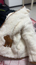 幼歌（YOUGE） 兒童連帽外套冬季新款萌趣立體小耳朵寶寶保暖毛毛棉衣 米白 110 cm 曬單實(shí)拍圖