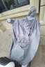 雨航（YUHANG）电动车雨衣雨披单人骑行电瓶自行车成人一体便携雨衣 灰色 实拍图