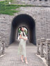 初蟬衣事初蟬新中式連衣裙女2025夏季新款收腰綠色氣質(zhì)高端改良國風(fēng)旗袍 綠色 S （現貨） 曬單實(shí)拍圖