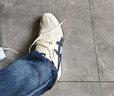 Onitsuka Tiger鬼塚虎男女運動(dòng)休閑鞋百搭輕便透氣休閑鞋子SERRANO? 米色/深藍色 44.5 曬單實(shí)拍圖