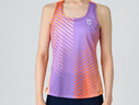 馬孔多（macondo）女子光速印花跑步運動(dòng)背心6代 女款吸濕透氣 馬拉松訓練速干上衣 暮霞色 S 曬單實(shí)拍圖