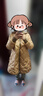 哥弟真的好（GIRDEAR）女裝菱格壓紋中長(zhǎng)款鴨絨羽絨服女A400742 卡其 M (3碼) 曬單實(shí)拍圖