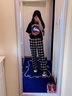QGF黑色格子褲女夏季新款寬松百搭韓版垂感小個(gè)子潮牌休閑闊腿長(zhǎng)褲子 常規(guī)黑格子褲長(zhǎng) M 曬單實(shí)拍圖