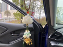 齊選汽車(chē)掛件高檔車(chē)內吊飾菩提蓮花車(chē)載掛件平安符后視鏡掛飾吊墜男女 天然菩提蓮花-綠色六寶墜+禮盒 曬單實(shí)拍圖