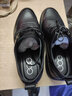 高哥隱形增高鞋【清倉特價(jià)】男士休閑皮鞋軟底軟面真皮內增高爸爸鞋 黑色6cm 0931750XA 40 曬單實(shí)拍圖