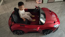 攜手瑪莎拉蒂雙人兒童電動(dòng)車(chē)四輪遙控小孩親子汽車(chē)可坐大人玩具車(chē)24v 烤漆酒紅+雙驅(qū)+24v輕音電機(jī) 曬單實(shí)拍圖