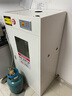 巨瑞全鋼防爆氣瓶柜安全柜氧氣乙炔鋼瓶?jì)Υ婀駥?shí)驗室氣體雙瓶煤氣罐柜 單瓶煤氣柜二代報警器白色色 曬單實(shí)拍圖