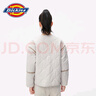 Dickies 女士棉服外套 保暖上衣夾克易穿搭10803 米灰色 （寬松版型） L 曬單實(shí)拍圖