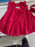 女童夏天連衣裙清涼薄款背心裙寶寶雪紡裙子高端小眾公主裙1周歲 紅色【配有發(fā)帶】 80碼，適合70-80cm 曬單實(shí)拍圖