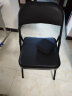 雅美乐 折叠椅子家用餐椅 电脑办公培训会议宿舍靠背椅 黑色YZ101 实拍图